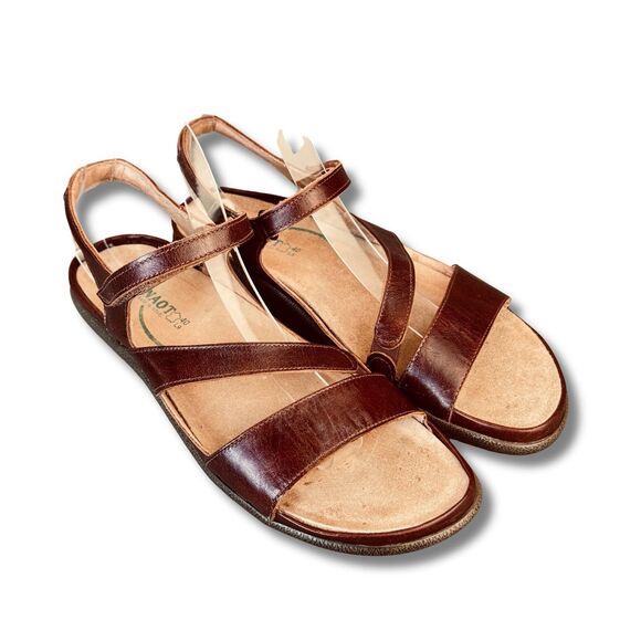 Naot Etera Sandals Women’s EU 40 US 9 Brown Leather Comfort Slingback - Picture 1 of 12